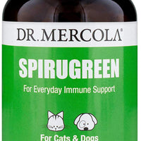 Dr. Mercola Spirugreen Superfood para mascotas – Ayuda a el sistema inmunológico – para gatos, perros, pájaros y los peces – contiene Espirulina y astaxanthin – 180 Tabletas - BESTMASCOTA.COM