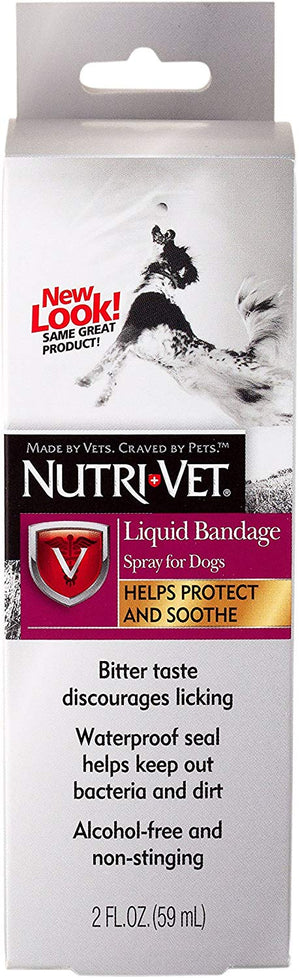 Nutri-Vet Spray de vendaje líquido para perros, 2 onzas, Paquete de 1 - BESTMASCOTA.COM
