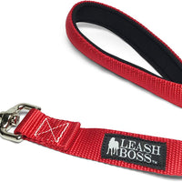 Leashboss Correa corta para perro con mango acolchado, correas de 12, 18 y 24 pulgadas para perros grandes, nailon de 1 pulgada - BESTMASCOTA.COM