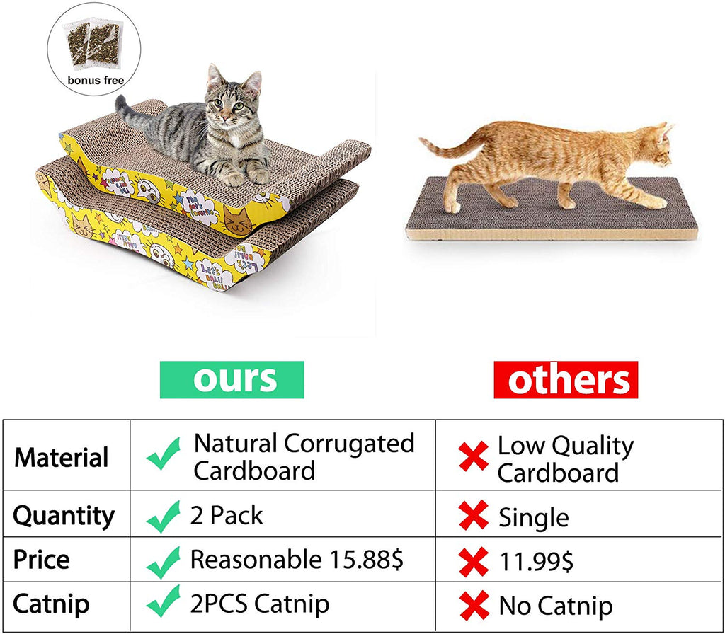 Rascador de sofá para gatos, cartón corrugado, reemplazable, almohadilla  rascador para gatos (Vintage)