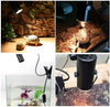 Aomryom Pinza de fijación de lámpara para reptiles y anfibios, iluminación de Hábitat y soporte ajustable, para uso de lámparas de calor para mascotas, color negro - BESTMASCOTA.COM