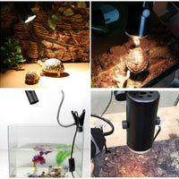 Aomryom Pinza de fijación de lámpara para reptiles y anfibios, iluminación de Hábitat y soporte ajustable, para uso de lámparas de calor para mascotas, color negro - BESTMASCOTA.COM