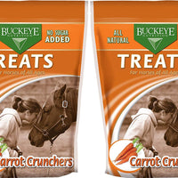 Buckeye Nutrition 2 paquetes de zanahorias crujientes de caballo, 4 libras cada uno, todo natural, sin azúcar añadido. - BESTMASCOTA.COM