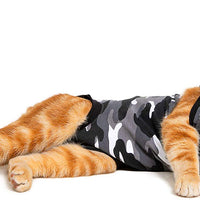 Traje de recuperación de gato de Suitical, negro - BESTMASCOTA.COM