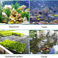 Bomba de aire para acuario de 4 Watt 4-LPM, 2 enchufes con accesorios, bomba de oxígeno ajustable para tanque para peces de 20 a 100 galones, de la marca Uniclife - BESTMASCOTA.COM