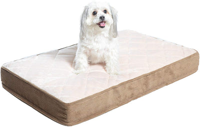 Milliard Quilted Padded Orthopedic Dog Bed, Egg Crate Foam with Plush Pillow Top Washable Cover (Fits Standard Crate) - BESTMASCOTA.COM