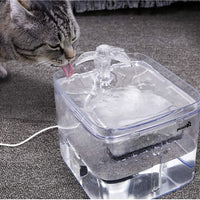 Fuente de agua Pecute para gatos, 3 l/3 modo de salida automático, diseño transparente, dispensador de agua para perro con 2 filtros reutilizables para gatos, perros, múltiples mascotas - BESTMASCOTA.COM