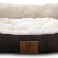 American Kennel Club AKC6466BROWN - Cama para mascotas, diseño de arpillera - BESTMASCOTA.COM
