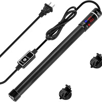 VIVOSUN - Calentador de acuario sumergible de titanio, 300 W, con indicador de temperatura LED inteligente y controlador de temperatura externo - BESTMASCOTA.COM