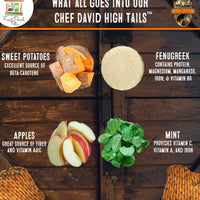 Delantero Porche Mascotas Chef David High Tails - Dulce Patata Caballo Treats 24 oz - BESTMASCOTA.COM