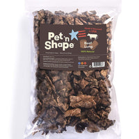 Pet 'n Shape Beef Lung Dog Treats – Hecho y procedente en los Estados Unidos – Trato sano natural - BESTMASCOTA.COM