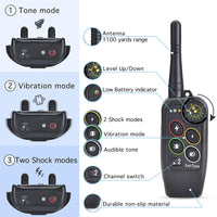 PetSpy Collar de choque Premium para entrenamiento de perros, con vibración, choque y pitido, recargable e impermeable, E-collar, El mejor entrenador a distancia - BESTMASCOTA.COM