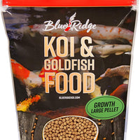 Blue Ridge Fish Food Pellets Koi and Goldfish Growth Formula, Floating 3/16" Pellet, Balanced Diet - BESTMASCOTA.COM
