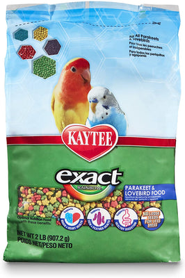 Kaytee Exact Rainbow Parakeet & Lovebird Comida, 2 libras - BESTMASCOTA.COM