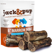 Jack & cachorro Premium Grade Roasted Carne de Vacuno médula ósea Treats (3 Pack) – 6" larga todos los Gourmet naturales perro Treat Chews – Savory Smoked Beef Sabor - BESTMASCOTA.COM