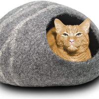 Meowfia - Cama de fieltro para gatos (tamaño mediano, hecha a mano, 100% lana de merino, para gatos y gatitos) - BESTMASCOTA.COM