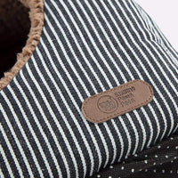 Smiling Paws mascotas único 2 en 1 cama para gato/gato condo y casa para gato de algodón orgánico grueso, forro de felpa y bolsillo lateral para pequeños juguetes (5.1 x 5.1 x 5.1 in) - BESTMASCOTA.COM