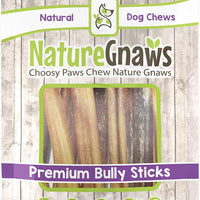 Nature Gnaws - Palos de masticar para perro, tamaño grande, 5.0 - 6.0 in, 100% natural, con base - BESTMASCOTA.COM