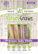 Nature Gnaws - Palos de masticar para perro, tamaño grande, 5.0 - 6.0 in, 100% natural, con base - BESTMASCOTA.COM