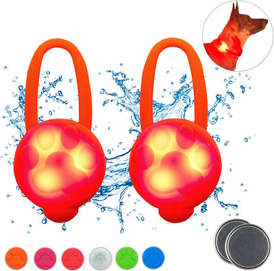 Hunter Paisley Luz LED para Collar de Perro Caminando por la Noche.Paquete de 2 Pack Impermeable Perro Luz LED Super Brillante para Perro Paseo Nocturno Adjuntar al Collar, Correa o Arnés, Baterías Extras - BESTMASCOTA.COM