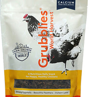 Grubblies World Harvest - 1 lb. - Obtén 50 veces más de calcio que gusanos de comida, sin OMG, un aperitivo diario para tratar tus pollos, 100% natural y secado al horno para gallinas felices y saludables. - BESTMASCOTA.COM
