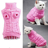 Evursua Pet Cat Sweater Kitten Clothes for Cats Small Dogs,Turtleneck Cat Clothes Pullover Soft Warm,fit Kitty,Chihuahua,Teddy,Poodle,Pug - BESTMASCOTA.COM