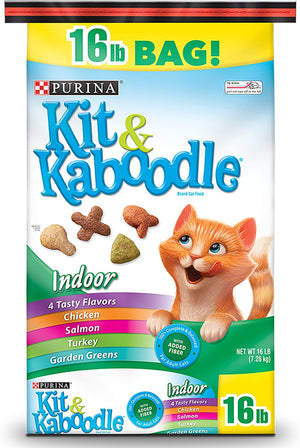 Purina Kit & Kaboodle Comida seca para gatos en interiores, 16 libras Bolsa - BESTMASCOTA.COM