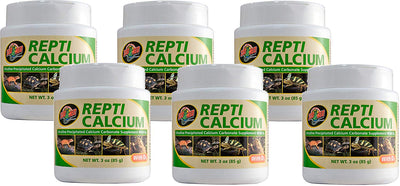 Zoo Med 6 Pack de calcio con suplemento de vitamina D3, 3 onzas cada uno - BESTMASCOTA.COM