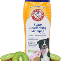 Champú desodorante para perros Arm & Hammer | Champú eliminador de olores para perros y cachorros smelly | Kiwi Blossom, 20 oz - BESTMASCOTA.COM