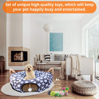 HappyPets - Túnel para gatos con forma de canasta de juguete (8 unidades) - BESTMASCOTA.COM