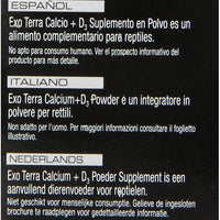 EXO TERRA Calcio + D3 polvo Reptiles Suplemento, 1.4-ounce - BESTMASCOTA.COM