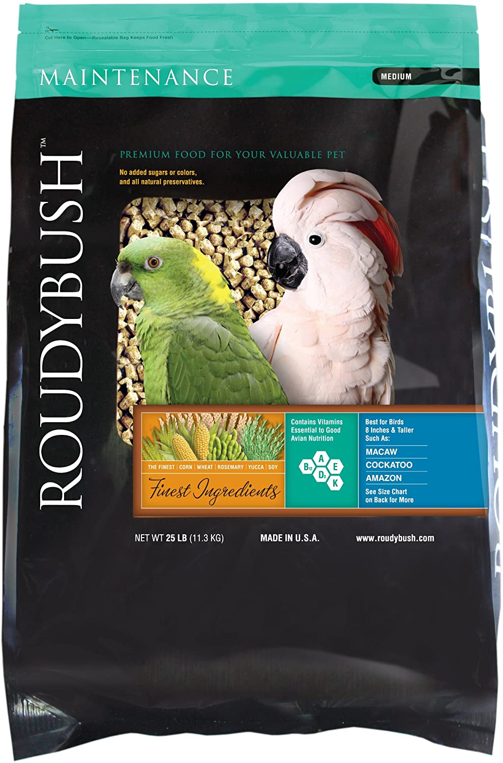 Roudybush Daily Maintenance Bird Food, Medium - BESTMASCOTA.COM