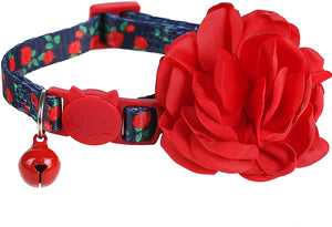 Boombone Collar de gato de flores, collares para perros y accesorios de San Valentín - BESTMASCOTA.COM