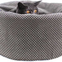 Winsterch - Cama para gatos, lavable, cálida, redonda, suave, sofá para mascotas, cama para gatos, camas para mascotas pequeñas - BESTMASCOTA.COM