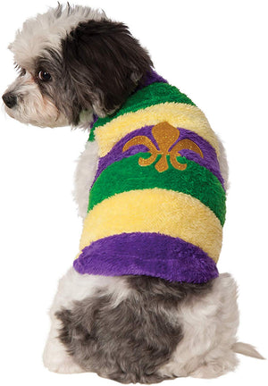 Rubies Mardi Gras Suéter suave para mascotas - BESTMASCOTA.COM