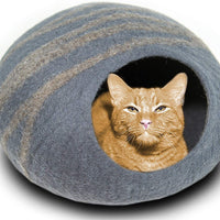 MEOWFIA Premium Cat Bed Cave (Large) - Eco Friendly 100% Merino Wool Beds for Cats and Kittens - BESTMASCOTA.COM