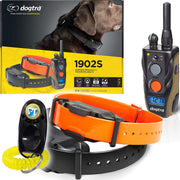 Dogtra 1900S/1902S - Collar de entrenamiento remoto de 3/4 millas, impermeable, recargable, vibración, incluye pulsador de entrenamiento para perros PetsTEK - BESTMASCOTA.COM