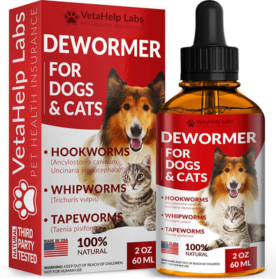 DEW0RMER para perros y gatos (2 oz) – Treat & Prevent – Amplio espectro WHIPW0RM, H00KW0RM, R0UNDW0RM & TAPEW0RM DEW0RMER – Hecho en Estados Unidos – Natural Potente mezcla – Mascotas Senior, Gatito y Cachorro DEW0RMER - BESTMASCOTA.COM