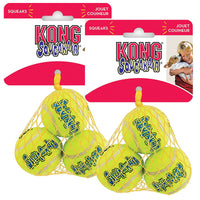 Kong Air Dog Squeakair Pelotas de tenis para perro, tamaño pequeño (6 unidades) - BESTMASCOTA.COM