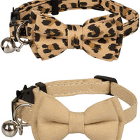 Gyapet Collar para gatos y mascotas Romper con timbre Bowtie Floral lazo desmontable ajustable de seguridad cachorro - BESTMASCOTA.COM