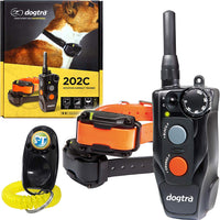 Dogtra 200C - Collar de entrenamiento remoto de 1/2 milla, impermeable, recargable, corrección estática, vibración, incluye pulsador de entrenamiento para perros PetsTEK - BESTMASCOTA.COM