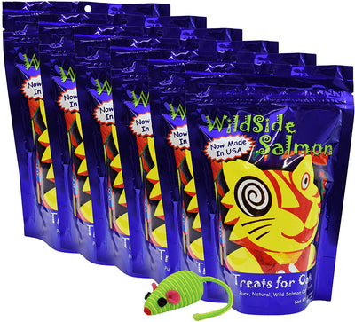 Wildside Wild liofiliza Salmón de Alaska hecha en Estados Unidos 3oz Cat Treats - BESTMASCOTA.COM