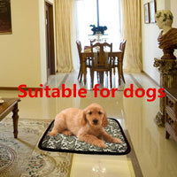 ubei Pet Electric Heating Pad para perros Impermeable Calentamiento  ajustable con Masticar resistente Cable de acero flor color 17.7"x17.7" - BESTMASCOTA.COM