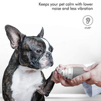Petlibro - Molinillo de uñas para perro, profesional, 2 velocidades, eléctrico y 3 puertos, recargable, silencioso, para mascotas, sin dolor, para cuidado de las patas y alisado seguro para perros y gatos pequeños y medianos y grandes - BESTMASCOTA.COM