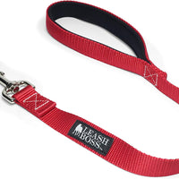 Leashboss Correa corta para perro con mango acolchado, correas de 12, 18 y 24 pulgadas para perros grandes, nailon de 1 pulgada - BESTMASCOTA.COM