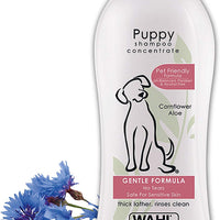 Champú suave para cachorros Wahl para mascotas de Cornflower Aloe con ingredientes para aseo de perros sucios 24 onzas - BESTMASCOTA.COM