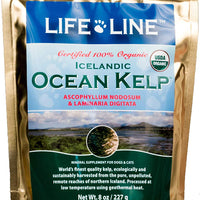Life Line Pet Nutrition Organic Ocean Kelp Supplement for Skin & Coat, Digestion, Teeth & Gums in Dogs & Cats, 8-Ounce - BESTMASCOTA.COM