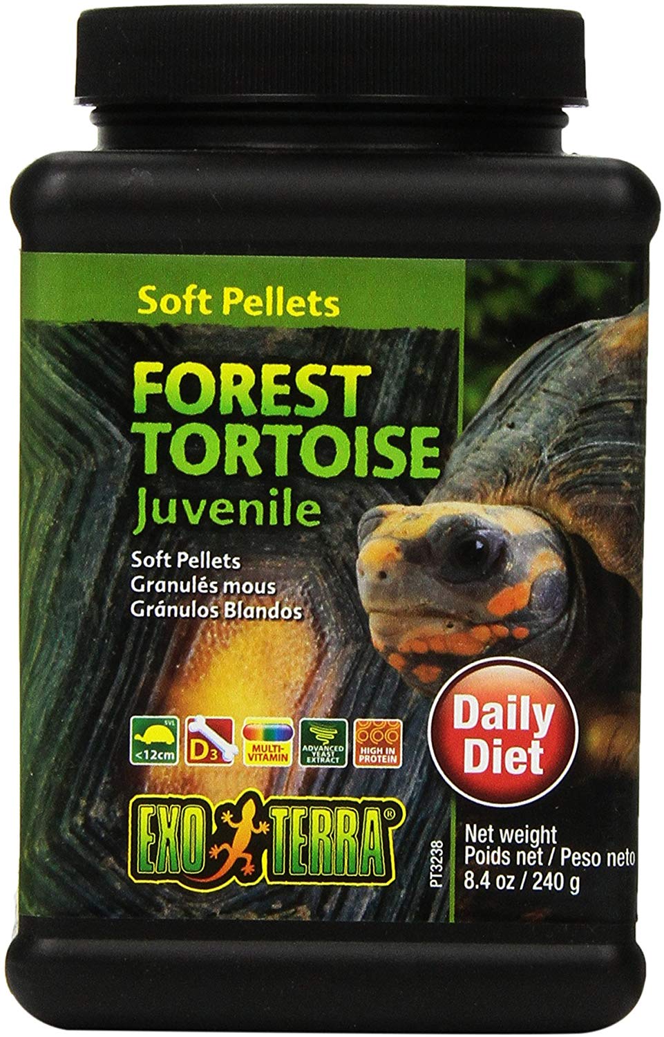 EXO TERRA suave alevines de bosque tortuga alimentos, 8.4-ounce - BESTMASCOTA.COM