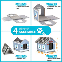 PETYELLA - Casa de gato climatizada para exteriores en invierno, resistente a la intemperie, fácil de montar - BESTMASCOTA.COM