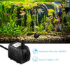 Homasy 400GPH Bomba sumergible de 25 W, bomba de agua de fuente ultra silenciosa con cable de alimentación de 5.9 pies, 2 boquillas para acuario, tanque de peces, estanque, hidroponía, estatuario - BESTMASCOTA.COM